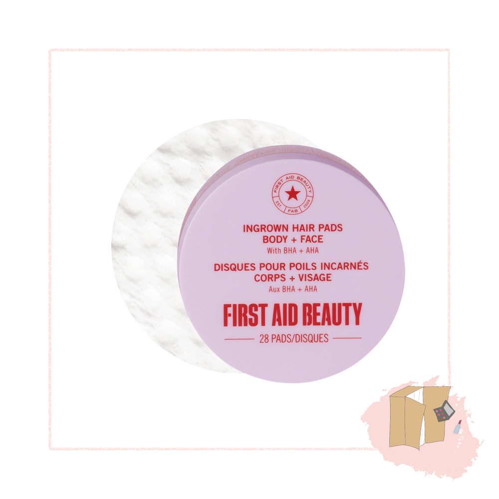 First Aid Beauty Ingrown Hair Pads with BHA & AHA (28 Pads)
