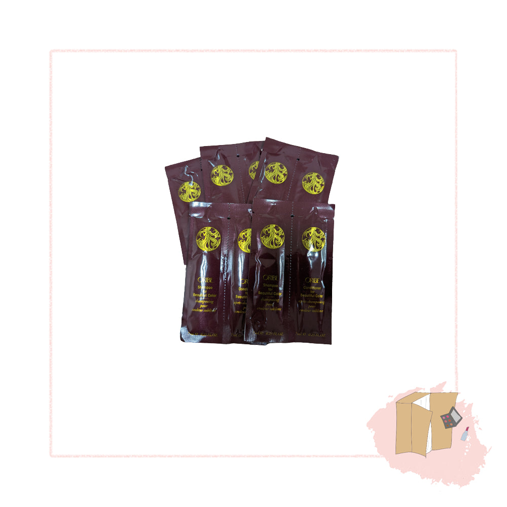5 x Oribe Shampoo + Conditioner For Beautiful Color 7ml