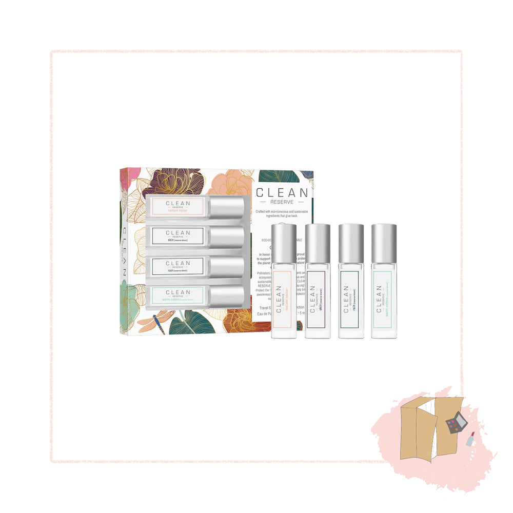 Clean Reserve Travel Spray Layering Collection (4 x 5ml) {Warm Cotton Set} {Sparkling Sugar Set}