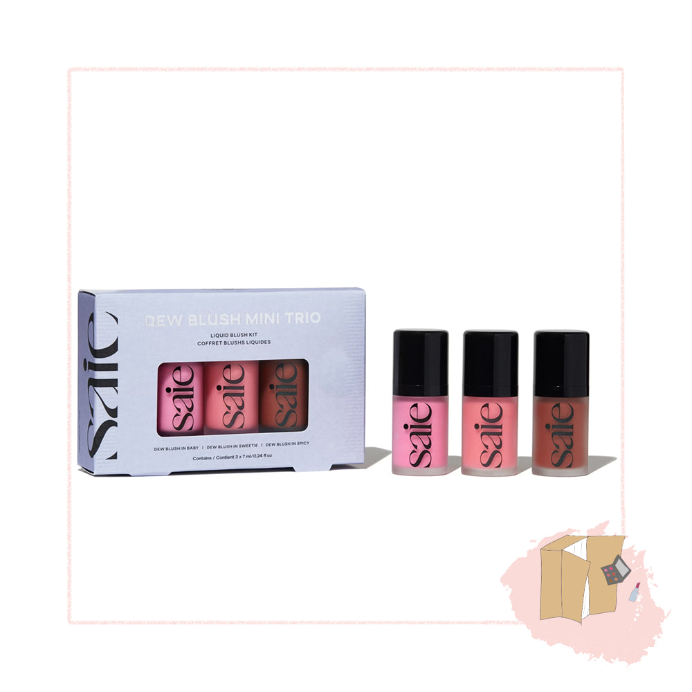 Saie Mini Dew Blush Trio (Sweetie, Baby, Spicy)