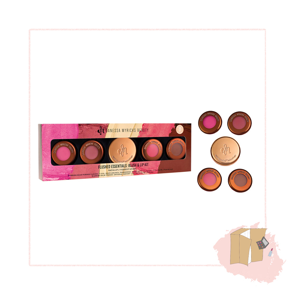 Danessa Myricks Beauty Mini Yummy Skin Flushed Essentials: Face & Lip Makeup Gift Set