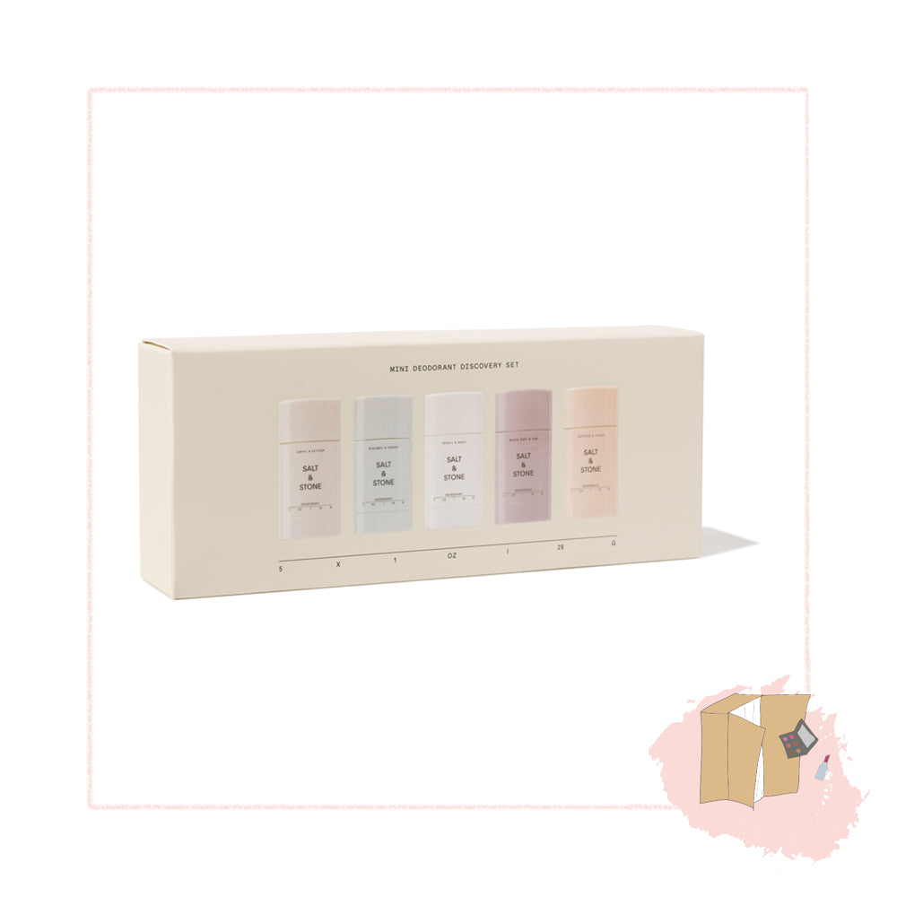 Salt & Stone Mini Deodorant Discovery Set 5 x 28g