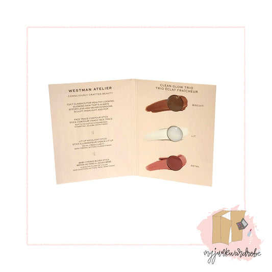 Westman Atelier Clean Glow Trio Sample Card