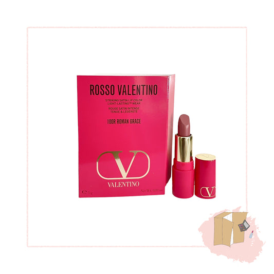 Rosso Valentino Striking Satin Lip Color 1g in Shade 100R Roman Grace