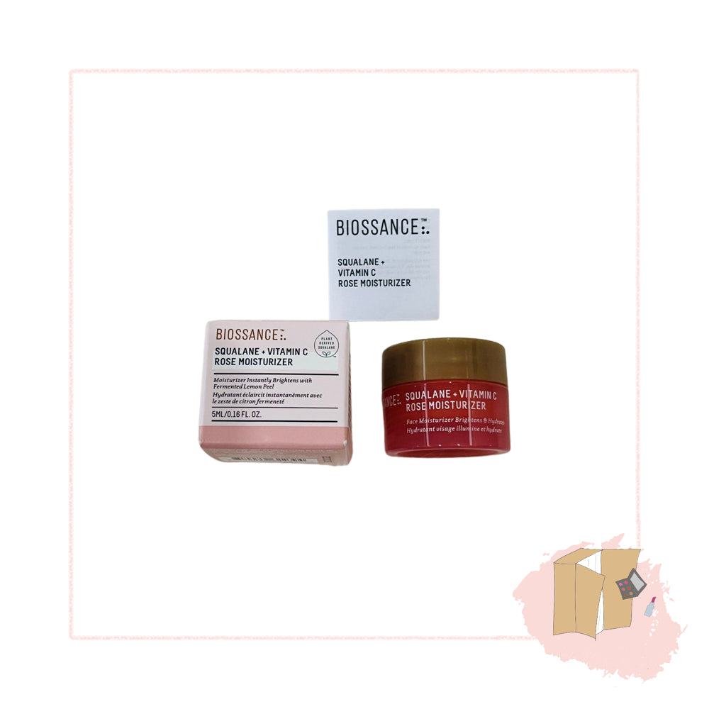 Biossance Squalane +Vitamin C Rose Moisturizer 5ml