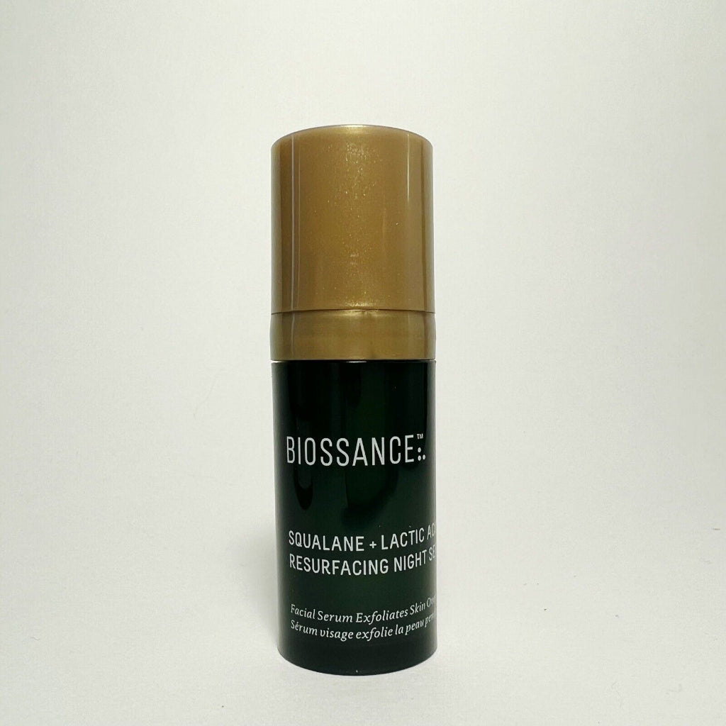 {4ml/10ml/15ml} Biossance Squalane + Lactic Acid Resurfacing Night Serum