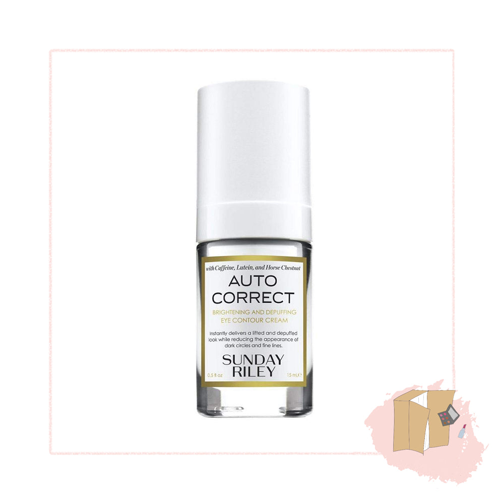 {3ml/8ml/15ml} Sunday Riley Auto Correct Brightening and Depuffing Eye Contour Cream