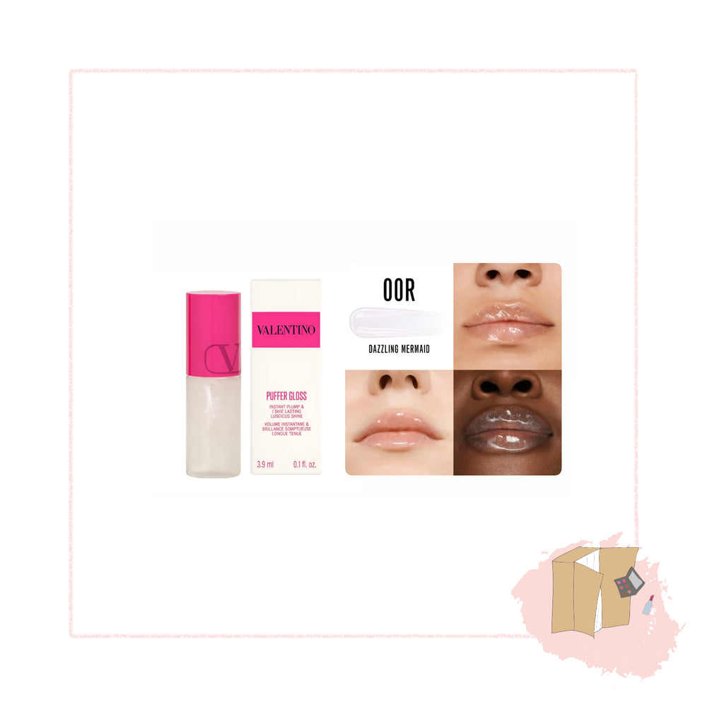 Valentino Lip Puffer Gloss 3.9ml in Shade 00R Dazzling Mermaid