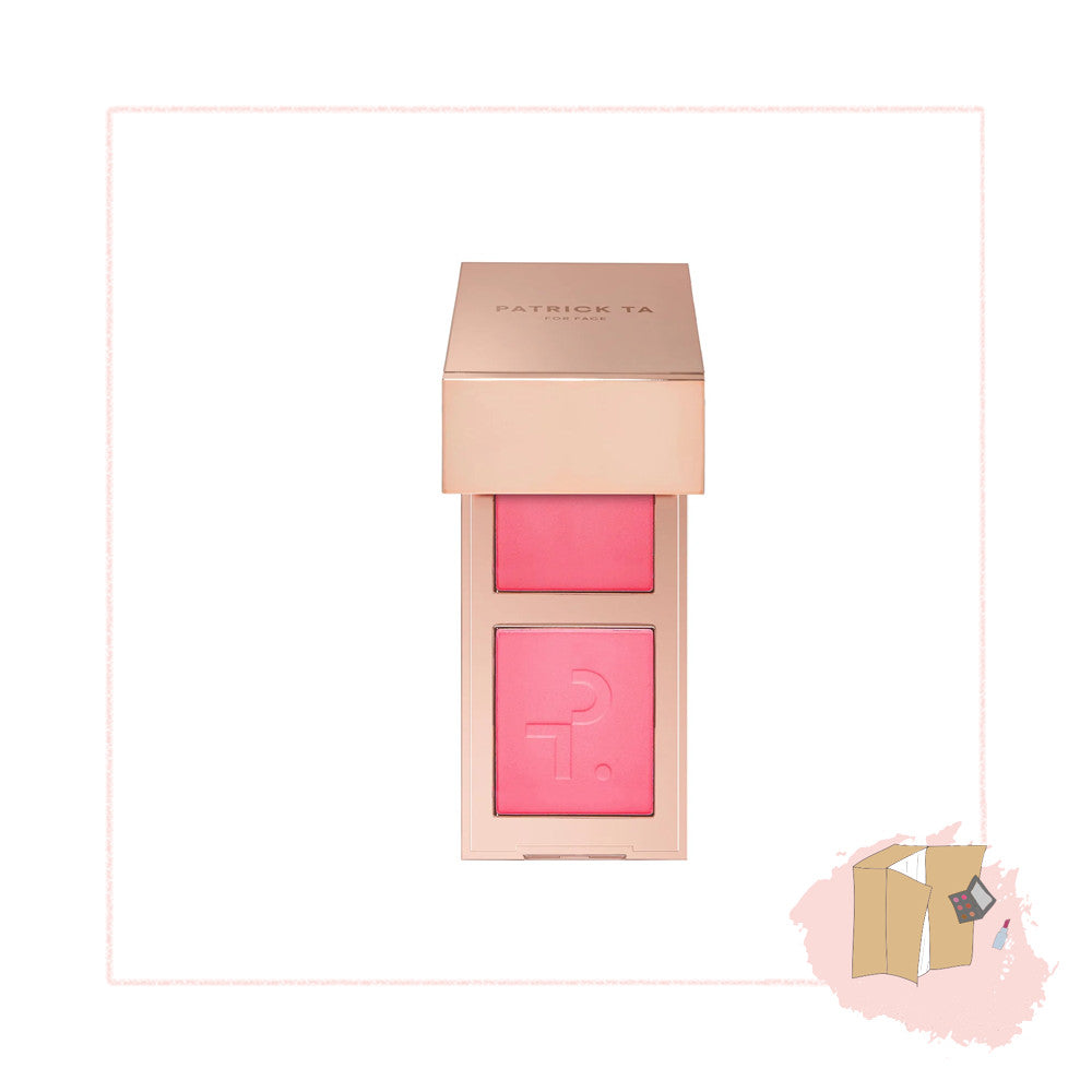 Patrick Ta Mini Major Headlines Double-Take Creme & Powder Blush Duo 4.2g in She's That Girl