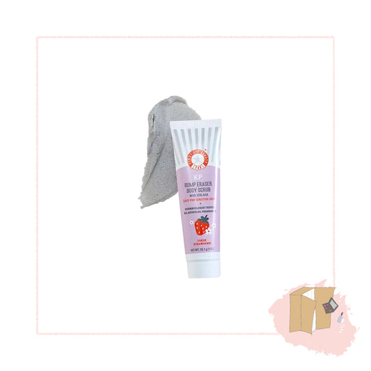 First Aid Beauty KP Bump Eraser Body Scrub 10% AHA Fresh Strawberry 28.3g
